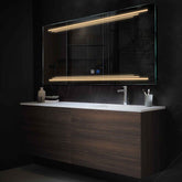 LED Spiegel Rechteckig | Touch-Schalter | Anti-Beschlag-Funktion | Warmweißes Licht - Reyze Seria Salono Model 7